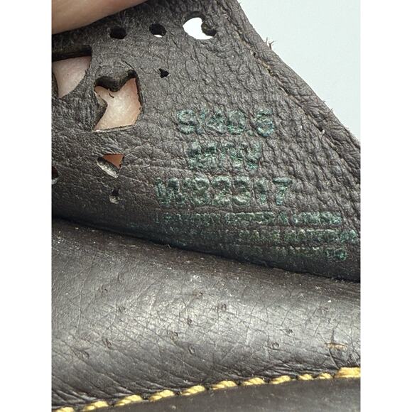 Born Brown Leather Sandal Women’s Size 8 Tooled Design - Picture 10 of 11